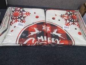 lot 333 image: 2- 4pks Christmas Pillow Covers 24x...