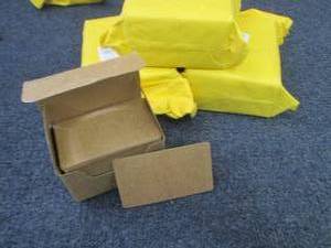 lot 345 image: 6 pks Blank Index Cards Kraft Paper...