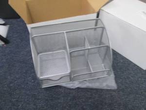 lot 346 image: 2 Office Desk Organizers with 6 Com...