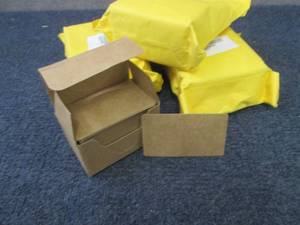 lot 352 image: 6 pks Blank Index Cards Kraft Paper...