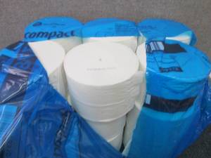 lot 356 image: Compact Coreless 2-Ply Toilet Paper...