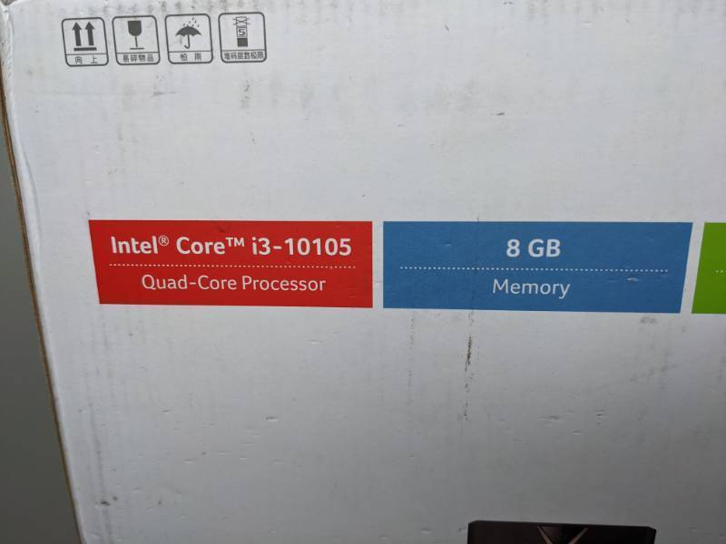 lot 13 image: Brand New Acer Aspire Desktop 10th Gen Intel Core i3-10105 4-Core Processor 8GB DDR4 256GB Black Windows 10 Home UW92 - T