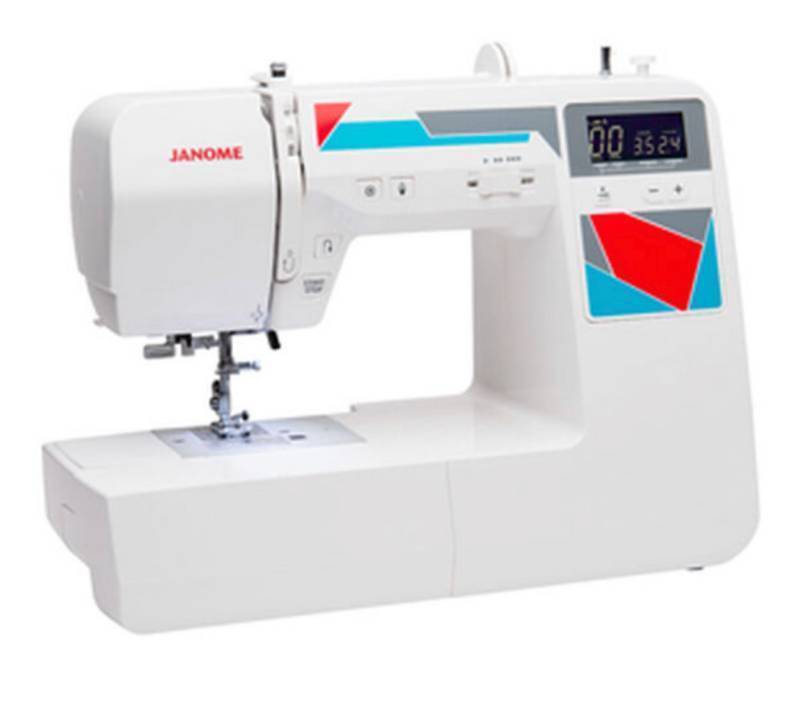 lot 3A image: Brand New Janome MOD 100Q Computerized Sewing Machine - T