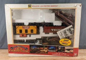 lot 107 image: Great Railroad Empire Timber Wolf and Red Wood Train Set - X