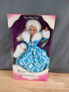 lot 56 image: Vintage Mattel 1996 Special Edition Winter Renaissance Evening Elegance Series Barbie Doll - X