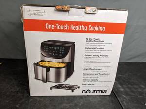 lot 60 image: Gourmia 8-qt. Digital Stainless Steel Air Fryer - N