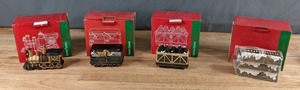 lot 78 image: Vintage JCPenney Home Towne Express 1998 Edition Engine, Circus Express, Alpine Tree Express, & Train Tracks - X