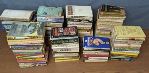 lot 128 image: Large Assortment of Classic Non-Fiction and Leisure Books MAD, Moby Dick, Mark Twain, Edgar Allan Poe, and Many More - X
