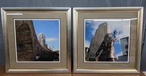 lot 130 image: Elegant Framed Wall Art Sweeping Arches & Marys Toss - N