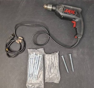 lot 140 image: SKIL 6355 Drill & Long Bolts - N