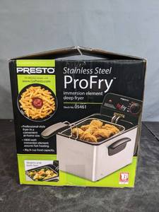 lot 112 image: Presto ProFry Stainless Steel Deep Fryer - N