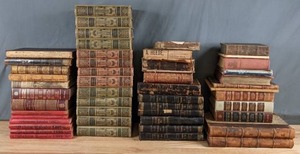 lot 194 image: Lot of Approx. 49 Antique & Vintage Books Written in German Almanacs, Goethes Werke, Schillers Werke and More - B