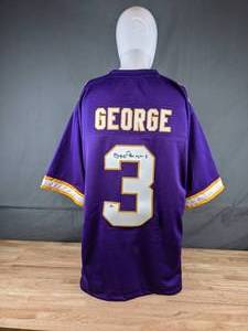 lot 25A image: Jeff George Autographed Minnesota Vikings NFL Football Jersey 3 XL - N