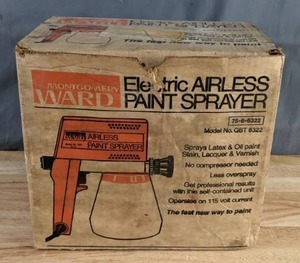 lot 232 image: Vintage Montgomery Ward Airless Paint Sprayer - X
