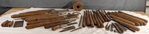 lot 233 image: Large Vintage Collection of Wood Turning Tools - X