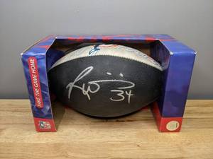 lot 21 image: Ricky Williams Autographed NFL Miami Dolphins Football - T