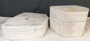 lot 247 image: Pair of Vintage Ceramic Molds Duncan Cat Mold & Doc Holliday Horse Mold - X