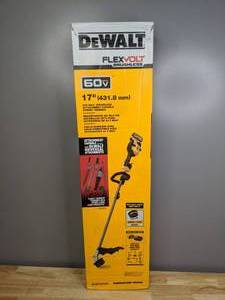 lot 12 image: Brand New DeWalt FLEXV 60V MAX Lithium- Ion Electric Cordless Attachment Capable String Trimmer DCST972X1 - T