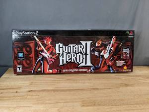 lot 314 image: Guitar Hero II Game and Guitar Controller for PS2 - V