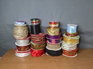 lot 393 image: (21) Spools of Ribbon - V