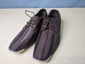 lot 412 image: Mens Hugo Vitelli Size 12 Dress Shoes (Brown) - V