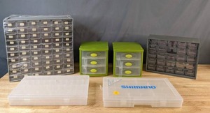 lot 375 image: Variety of Storage Organizer Containers with Drawers - V