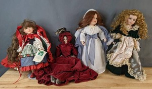 lot 379 image: Vintage Doll Collection Robin Woods Little Red Riding Hood and More - V