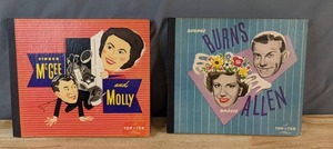 lot 364 image: Vintage Records Fibber McGee and Molly & George Burns and Gracie Allen - V
