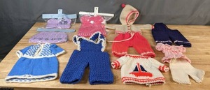 lot 452 image: Wonderful Vintage Collection of Doll Clothes - V