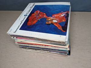 lot 493 image: Collection of Approximately 45 Vinyl Records The Moody Blues, Hank Williams, Jr., Henry Mancini, and More - V