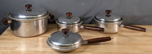 lot 508 image: Vintage 8 Piece Sears Pot and Pan Set - V