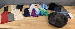 lot 480 image: Assortment of Knit Hats, Scarves and Gloves - V