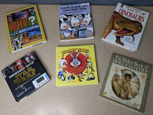 lot 585 image: Collection of (6) Books Obsessed with Star Wars, The Ultimate Book of Dinosaurs, Looney Tunes Storybook Collection and More - V