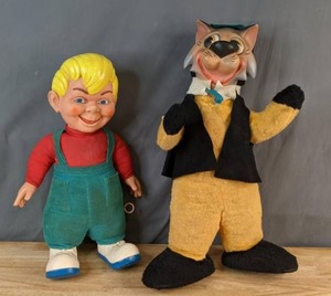 lot 620 image: Vintage Mattel Bob Clampet Beany Doll and Mr. Jinks Hanna Barbara Character - V