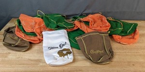 lot 617 image: Collection of 24 Crown Royal Bags and Skrewball Whiskey Bag - V