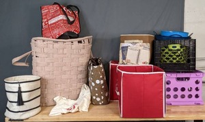 lot 652 image: Baskets, Crates, Bins and Bags - V