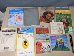 lot 702 image: Vintage Collection of Music Sheets and Records - V