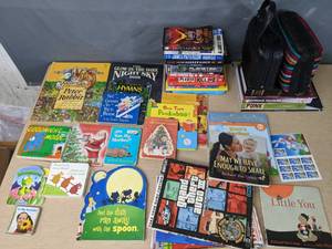 lot 696 image: Assortment of Books Kids Books, Gaming Magazines, Bibles and More - V
