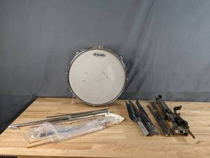 lot 784 image: Vintage Remo Weather King Ambassador Snare Drum with Stand - W