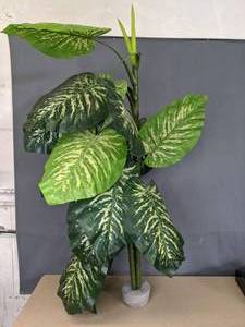 lot 766 image: Artificial House Plant with Concrete Base 60H - V