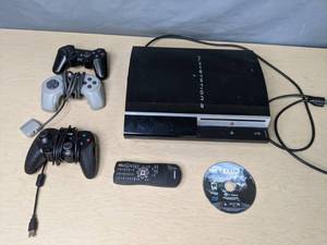 lot 782 image: Play Station 3 with Controllers and Skyrim - V