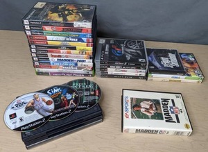 lot 739 image: Lot of 26 Video Games Madden NFL, Sims 4, Call of Duty, Tomb Raider and Many More - V