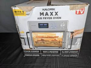 lot 735 image: Kalorik Max Air Fryer Oven, Silver - N