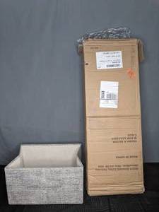 lot 762 image: NEW Drawer Unit-8S with Slim Drawers and Collapsible Fabric Bin - V
