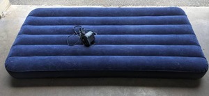lot 764 image: Inflatable Air Mattress with Intex Electric Pump - V
