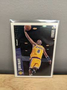 lot 830 image: 1996 Upper Deck Collectors Choice Kobe Bryant Rookie Card LA Lakers NBA - N