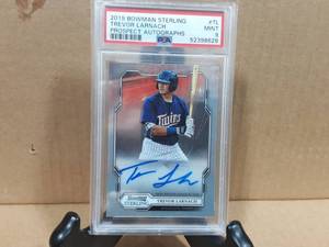 2019 Bowman Sterling Trevor Larnach In PSA Mint 9 Autographed