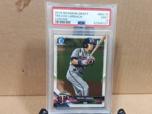 2018 Bowman Draft Trevor Larnach PSA Mint 9