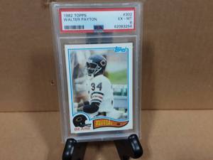 1982 Topps Walter Payton Card PSA EX-MT 6