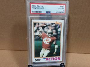 1982 Topps Ronnie Lott PSA EX-MT 6